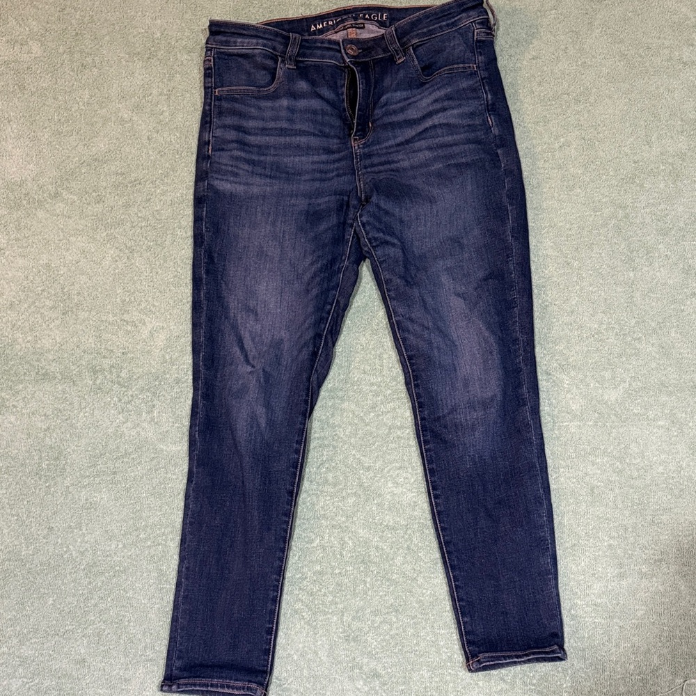 American Eagle Outfitters Women's Deep Indigo Skinny Jeans
